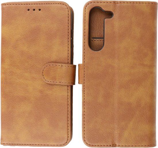 BestCases Book Case Portemonnee Hoesje Samsung Galaxy S23 Plus - Bruin