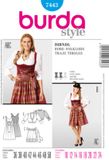 burdastyle Burda Naaipatroon 7443 - Folklore jurk