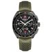 Swiss Military Hanowa Defender SMWGC0003340 Heren Polshorloge Kwarts Leer Zwart/Groen/Grijs