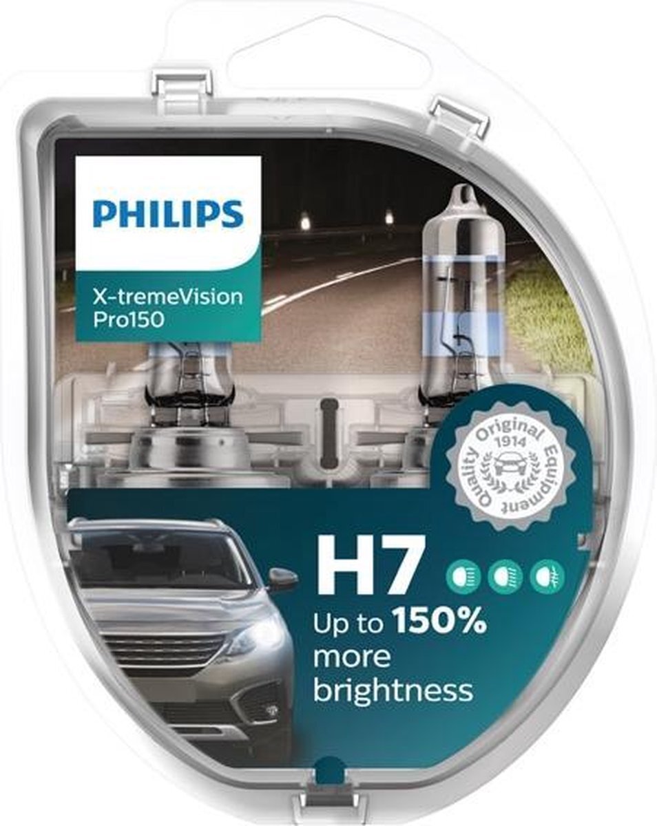 Philips Reservelamp Auto H7 X-tremevision Pro150 55w Glas