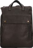 Harold's Leren Laptop rugzak Submarine Notebook Backpack Black