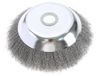 Omgoods - Brosse désherbeuse de 8 pouces - Brosse désherbeuse pour machine - Brosse en acier - Outil de jardin - Accessoire pour coupe-bordures - Matériau durable - Coupe-mauvaises herbes
