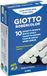 Giotto Schoolbordkrijt 10 stuks wit