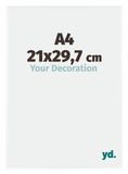 Your Decoration - Cadre photo A4 21x 29,7 cm - Plastique - Blanc Brillant - Evry