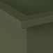 vidaXL Plantenbak met led olijfgroen 30 x 100 x 30 cm staal