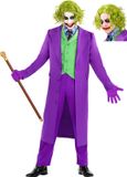 FUNIDELIA Joker Kostuum met pruik voor mannen - The Dark Knight - Maat M