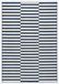 Hanse Home Laagpolig tapijt paneel blauw crème, 80x200 cm