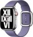 Apple Leather Band Modern Buckle voor de Apple Watch Series 1-9 / SE - 38/40/41 mm / Series 10 - 42 mm - Maat M - Wisteria