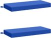 vidaXL - Coussin de banquette - SOEST - 2 pièces - 100% Polyester - Bleu royal