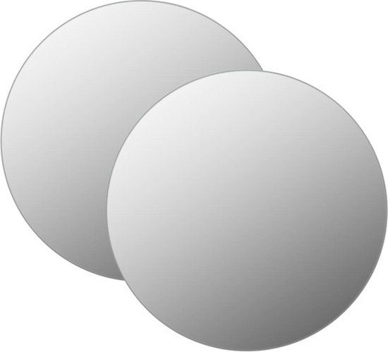 vidaXL Wandspiegel Rond 40 cm Glas