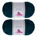 Utopia Crafts Cuddle Super Chunky Chenille Soft Yarn for Knitting and Crochet 2x 100g (Emerald Green)