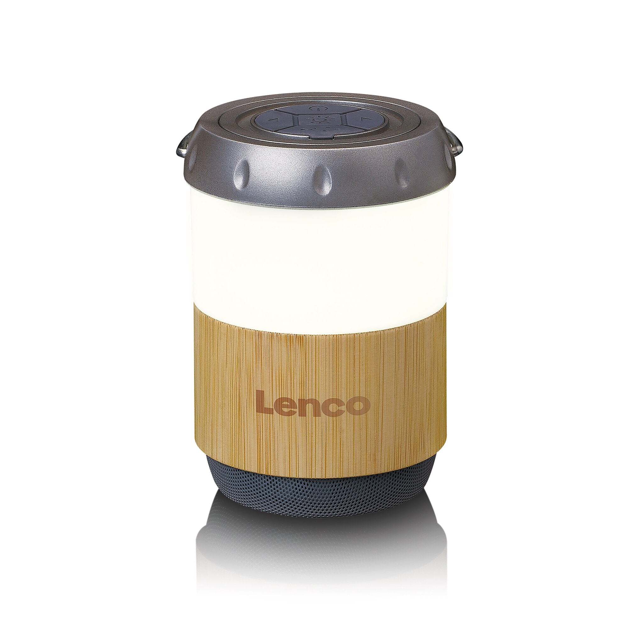 Lenco Lenco BTL-030BA - lantaarn met ingebouwde Bluetooth speaker - Bamboo - Bamboo-White