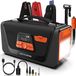Merkloos / Sans marque Shenzhen Haorui Industrial Technology Co., Ltd. Jumpstarter met compressor - 4000 mAh - 4000 A - Zwart