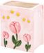 Thijox - Joli pot à crayons vase à livres, porte-pinceau Kawaii Rose, décoration de bureau esthétique pour filles, cadeau parfait pour femmes et anniversaire