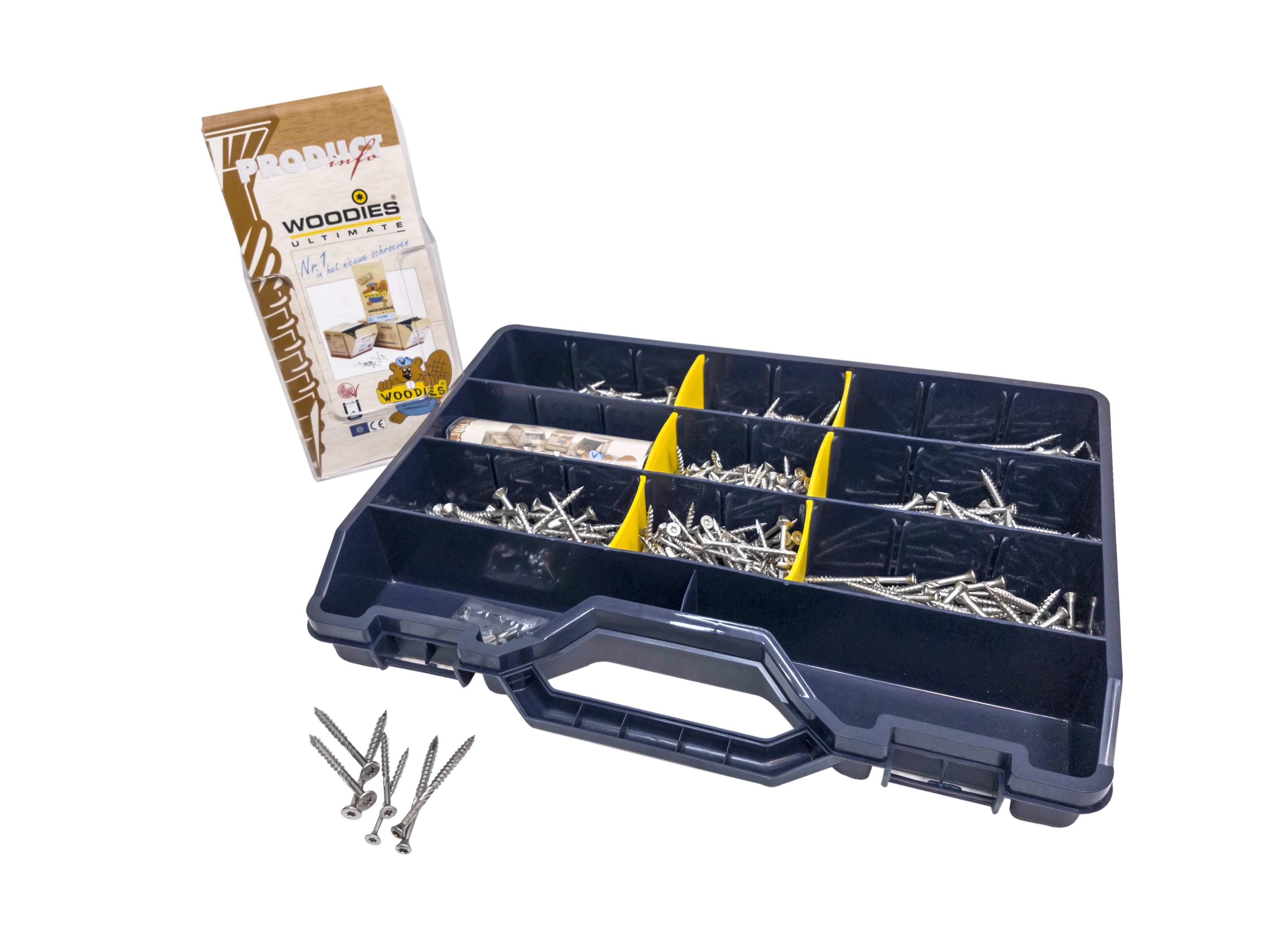 Woodies Ultimate Woodies 61999007 550 Delige RVS Spaanderplaatschroeven set Torx - 8712061109814