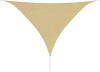 vidaXL - Zonnescherm - Driehoekig - 5x5x5m - Oxford Stof - Beige