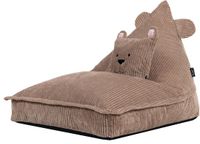 icon - Kinderzitzak Stoel Teddybeer - Ribfluweel - Bruin