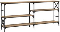 vidaXL Wandtafel Artisanaal eiken Hout Rechthoek Modern