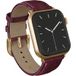 Burga Genuine Leather Band - Apple Watch | 44/45/46/49 mm / Universeel 20 mm aansluiting - Mobwife / Gold