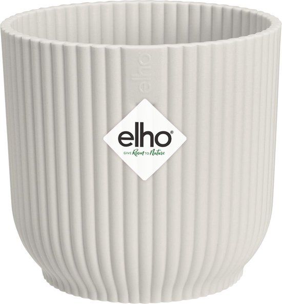 Elho Vibes Fold Rond Mini 7 - Bloempot - Ø 7 cm - Zijdewit