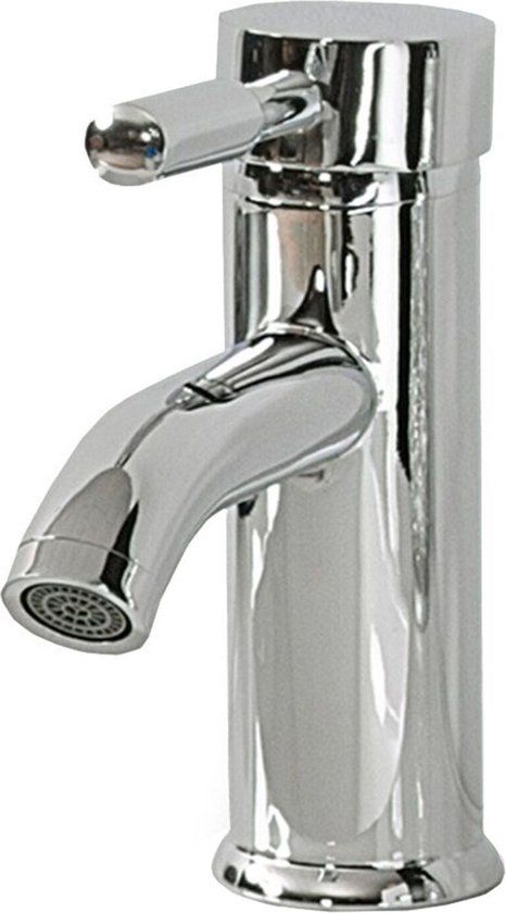 Beliani RUSUMO Wastafelkraan - Zilver - Metaal - Klassiek - 17 cm
