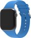 Strap-it Apple Watch siliconen gesp bandje - lichtblauw - 38/40/41mm - S/M