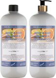 Claudius Cosmetics B.V. Body & Hair Sweet Orange & Cedarwood 1 liter met gouden pomp - set van 2 stuks