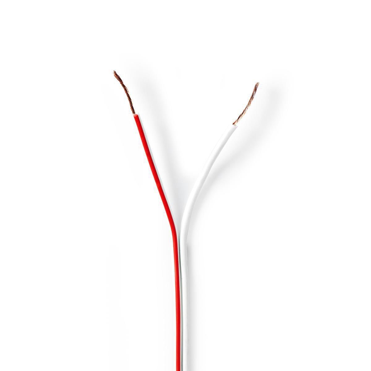 Nedis Speaker-Kabel 2x 0,50 mm2 100 m Folieverpakking Wit