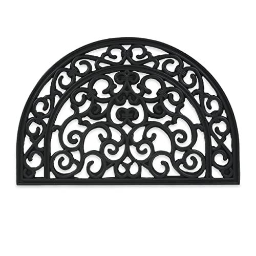 Relaxdays Deurmat rubber 60 x 40 cm - Zwart