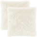vidaXL Kussensloop 2 pcs HEERLEN Wit 80 x 80 cm PV Fleece