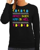 Bellatio Decorations Apres ski sweater dames - zwart - XXL