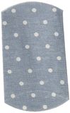 Mopec Flachmann, blauw met witte stippen, 12 stuks, prullenkoord, 0,20 x 11,00 x 6,00 cm