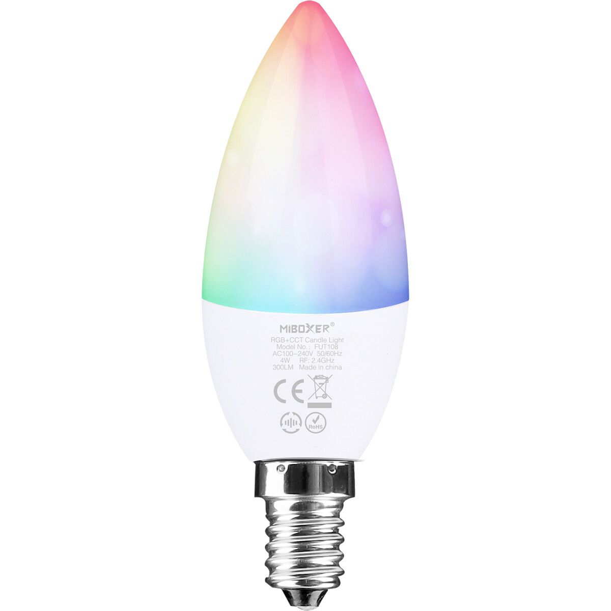 MiBoxer - Smart Kaarslamp - Wifi LED - 4W - E14 - RGB+CCT - Dimbaar