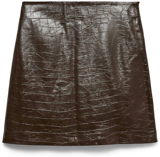 Vero Moda Vmcarly Hw Short Coated Skirt 10349333 Cocoa Brown Dames Maat - XL