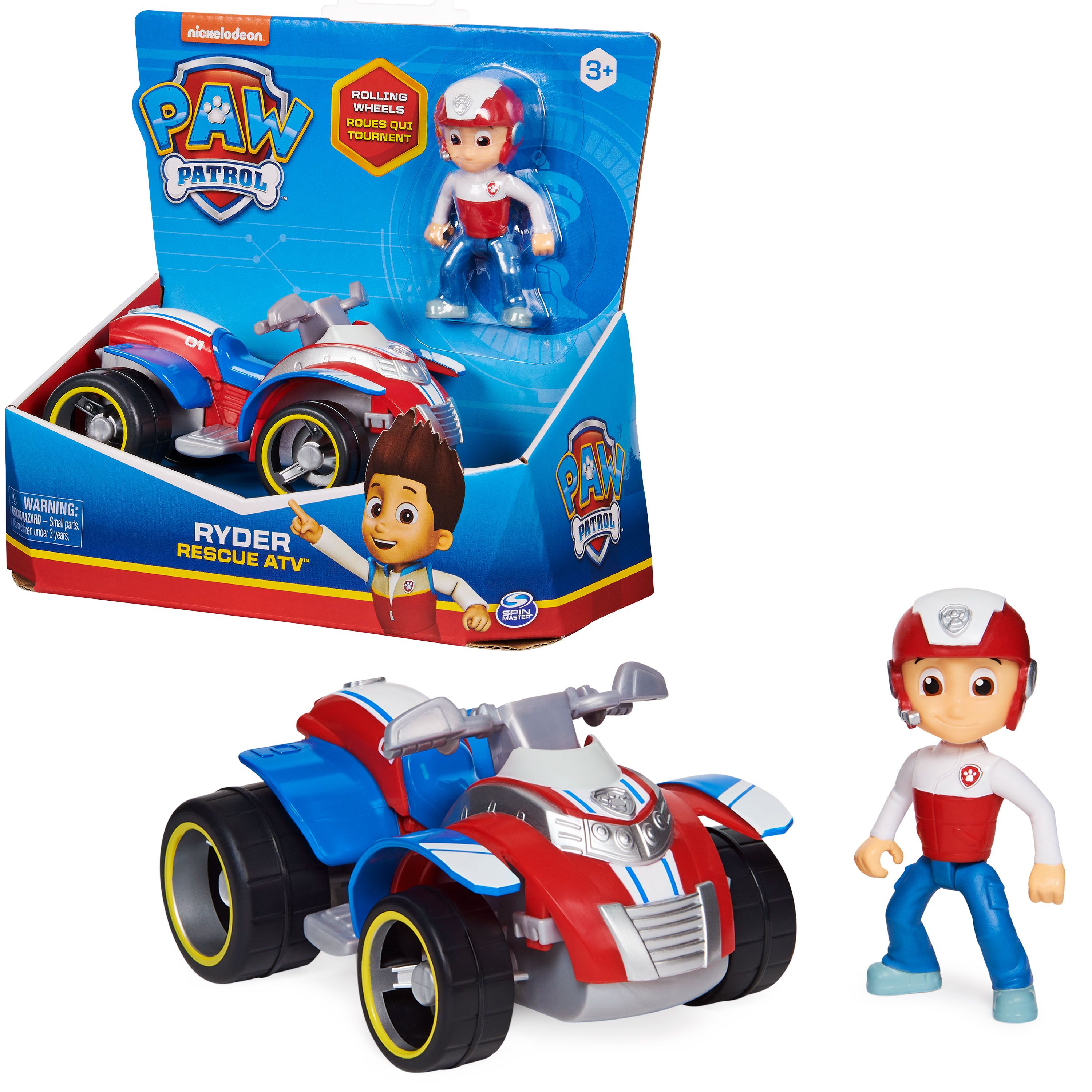 PAW Patrol Ryder-figuur met ATV-speelgoedauto - 3+ jaar