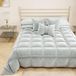 PETTI Artigiani Italiani - Winterdekbed voor 1-persoons (90 cm) - 160 x 260 cm van Fluweel, Dubbelzijdige Hypoallergene Bedsprei 350 g/m², Warm Dekbed, Zilver, Made in Italy