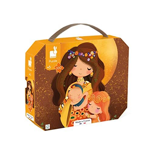 Janod Geïnspireerd door Klimt-puzzel, 100 stukjes, voor kinderen, educatief spel, vanaf 6 jaar