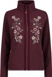 CMP Dames fleece met borduursel Arctic Rood XS