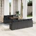 vidaXL Tuinbank Set Zwart en Bruin