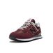 New Balance Sneakers laag '574' poederroze / robijnrood / wit