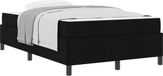 vidaXL Boxspringbed Zwart 120 x 190 cm Stof