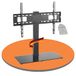 PureMounts TV-standaard, tv-houder, universele tv-houder voor 37-70 inch Samsung, LG, Philips, Panasonic en nog veel meer, max. VESA 600 x 400 & 40 kg, zwart