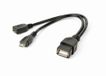 Gembird A-OTG-AFBM-04 USB-kabel 0,15 m Micro-USB B naar USB A Zwart