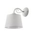 Jupiter Wandlamp KAMELIA, wit, 1xE27, 20W, stoffen kap, afmetingen: 28x20x26cm, IP20