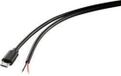 TRU COMPONENTS Câble d'alimentation Raspberry Pi [1x fiche Micro-USB 2.0 B - 1x extrémité de câble ouverte] 1,00 m Noir