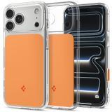 Spigen Ultra Hybrid T (MagFit) coque de téléphone portable pour Apple iPhone 18 Pro / 17 Pro - Transparent, Orange