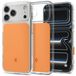 Spigen Ultra Hybrid T (MagFit) coque de téléphone portable pour Apple iPhone 18 Pro / 17 Pro - Transparent, Orange