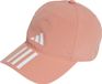 adidas Performance 3-Stripes AEROREADY Running Training Baseball Cap - Unisex - Red - Adults (S/M)