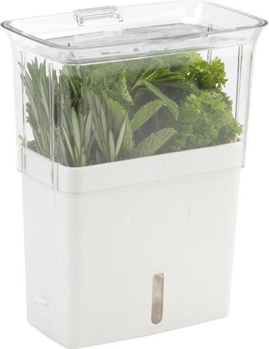 Cole & Mason Vershoudcontainer voor Kruiden - H 23cm - Grijs/Wit