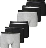 Schiesser Retro Boxer 95/5 Organic Cotton Heren XXL Graumel-Schwarz